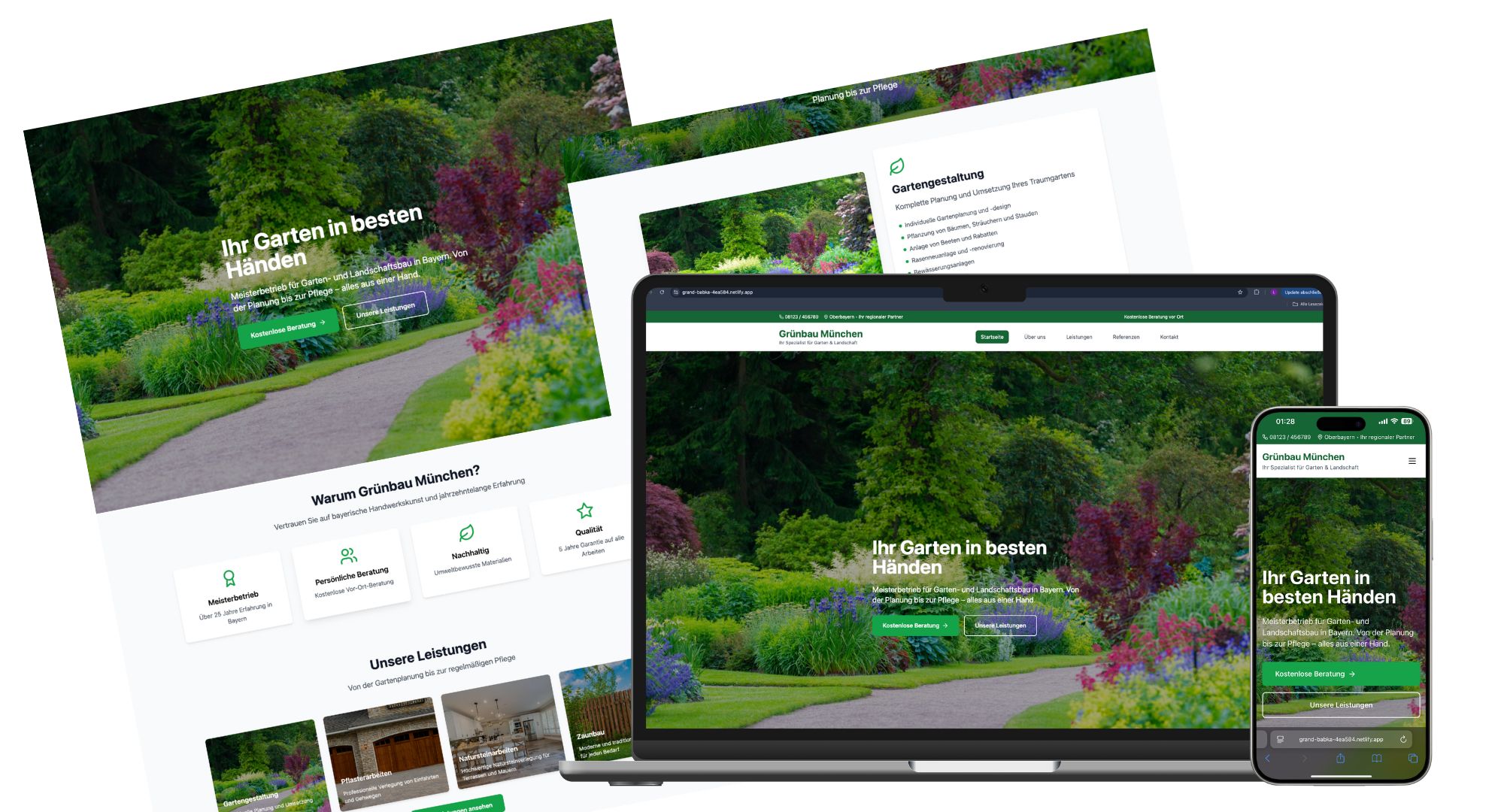 Nachher: Moderne Website